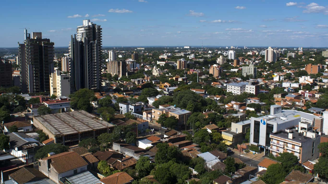 Top View Of Asuncion Wallpaper