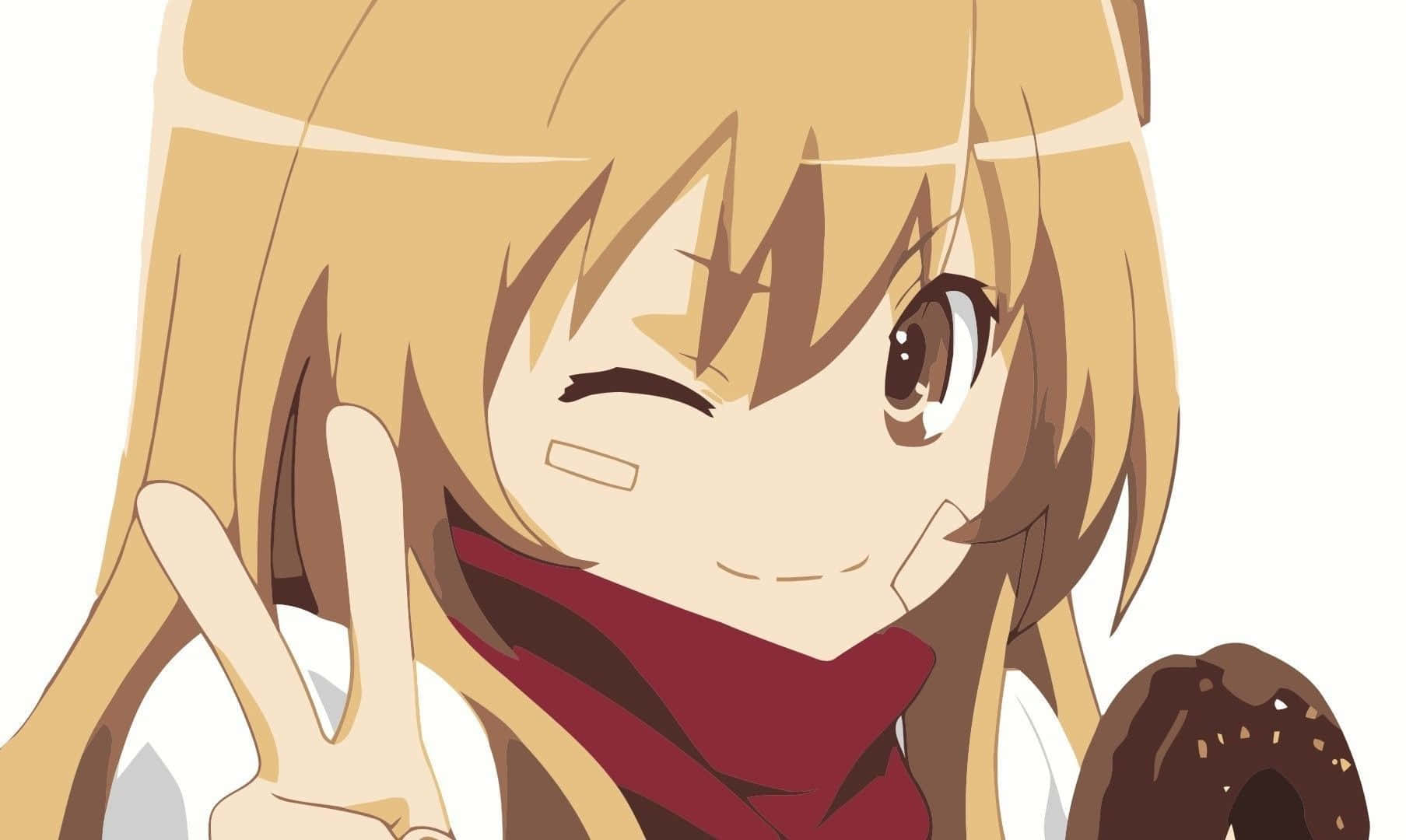 Toradora Anime Character Taiga Aisaka Wallpaper