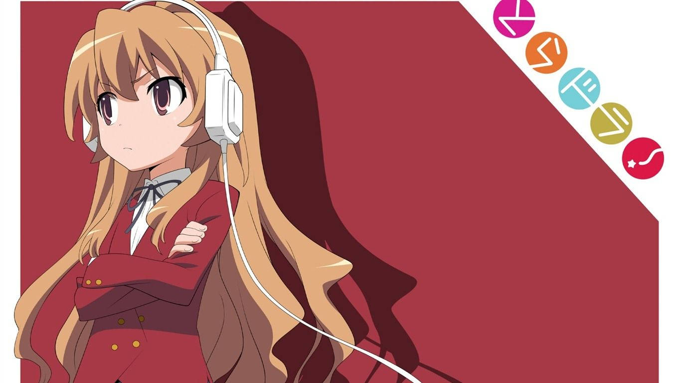 Toradora's Taiga Aisaka Ready To Face Anything Wallpaper