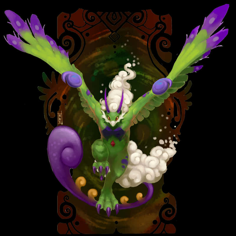 Tornadus Pulling His Wings Up Wallpaper