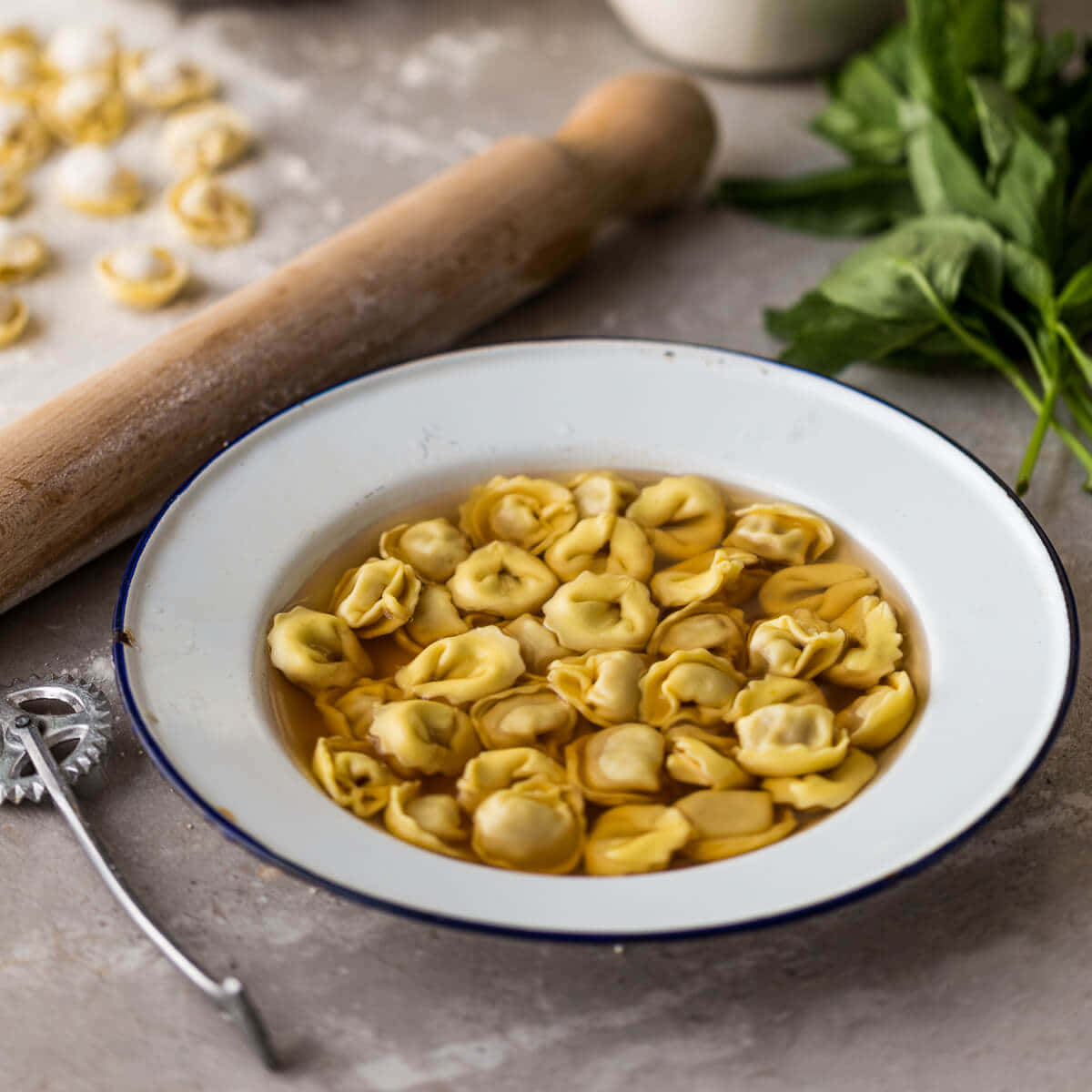 Tortellini In Brodo In The Kitchen Wallpaper