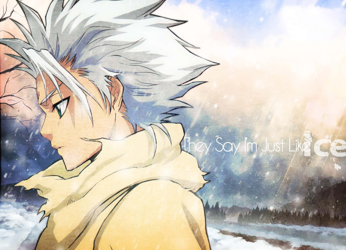 Toshiro Hitsugaya, A Fierce Warrior From The Anime Series, Bleach Wallpaper