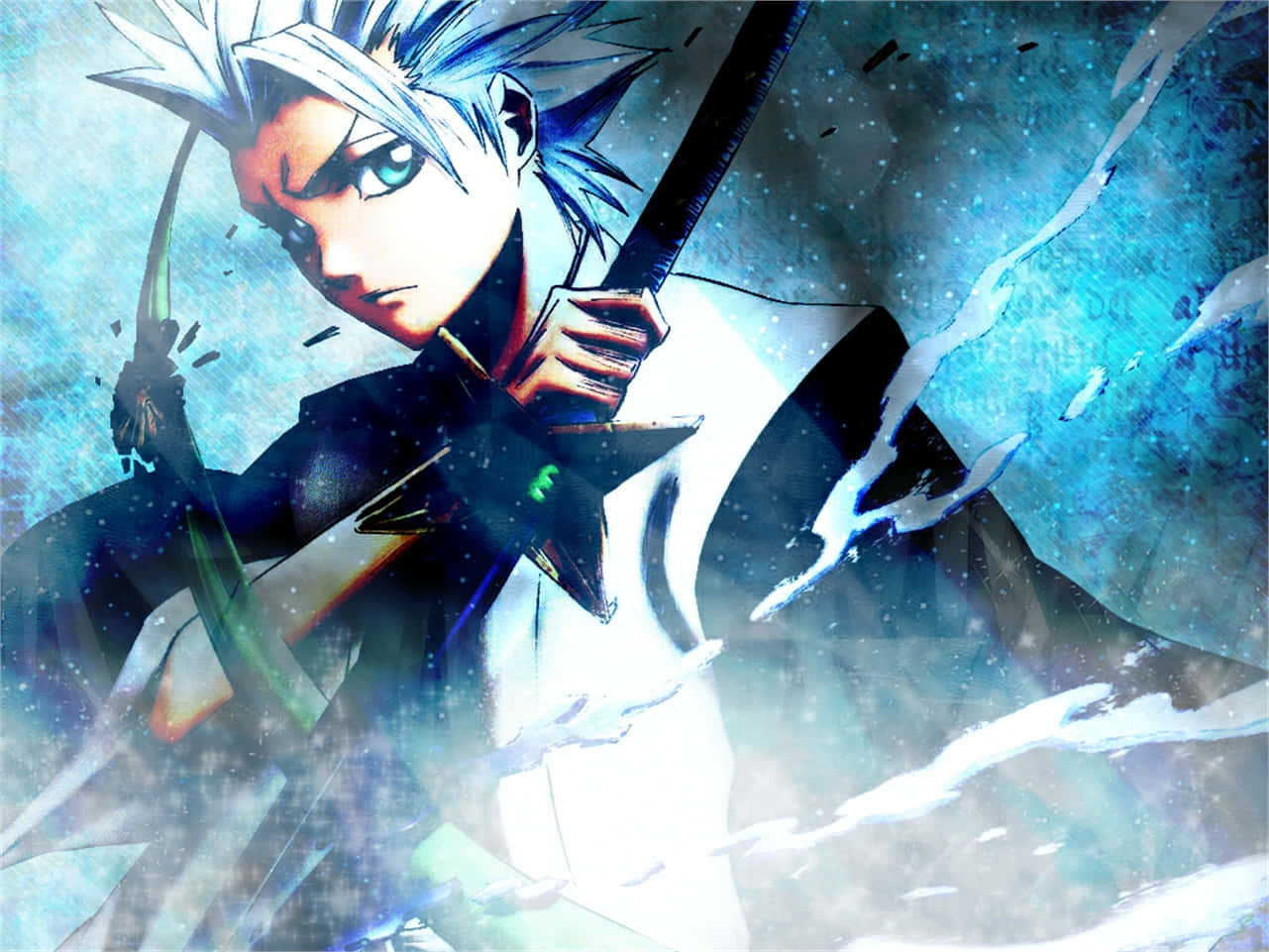 Toshiro Hitsugaya, The Captain Of The 10th Division Of The Gotei 13 Wallpaper