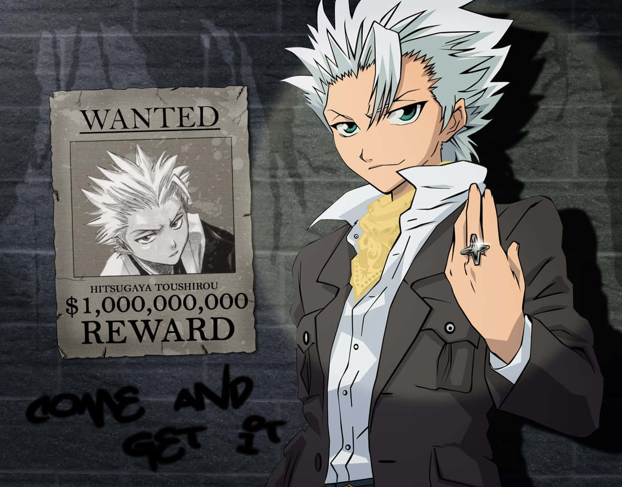 Toshiro Hitsugaya – The Leader Of Team 10 In The Gotei 13 Wallpaper