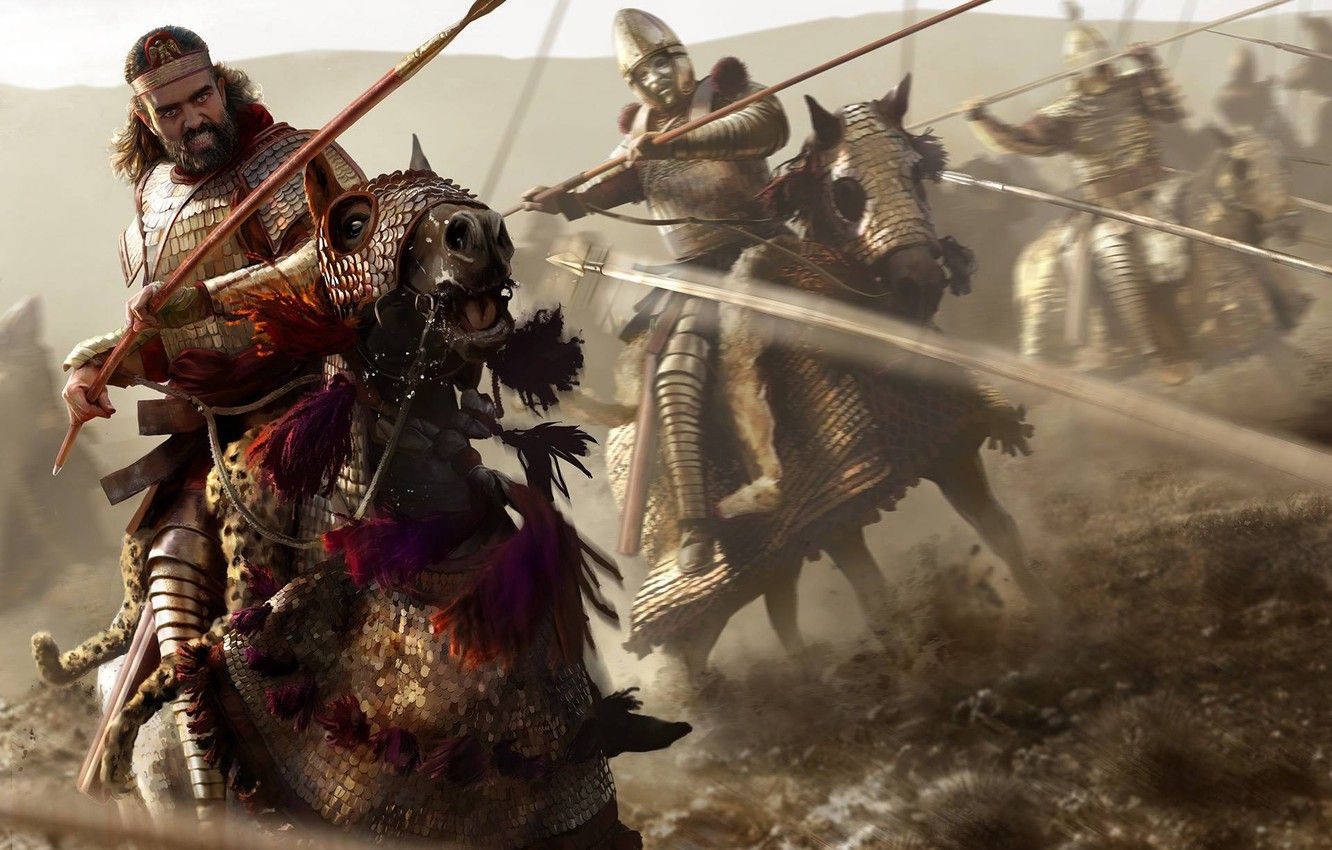 Total War Attila Armored Horses Wallpaper