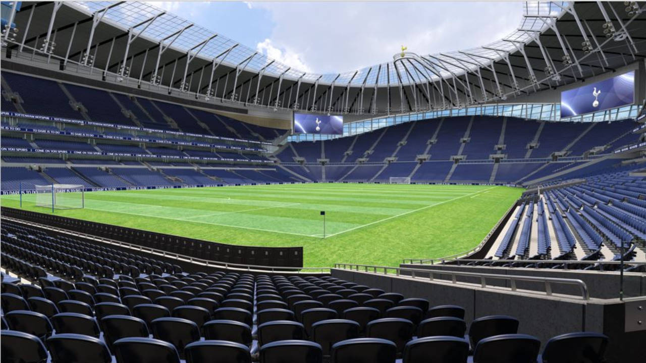 Tottenham Hotspurs Fc Stadium In The Morning Wallpaper