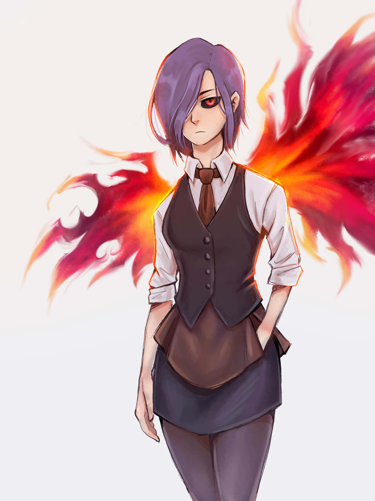 Touka Kirishima, The Wild Rose Of Tokyo Ghoul Wallpaper