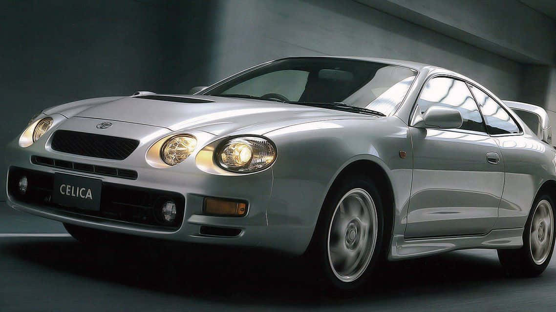 Toyota Celica Silver Coupe Wallpaper