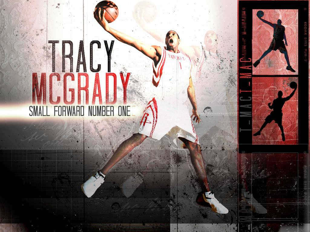 Tracy Mcgrady Shoots The Ball During A Game Wallpaper