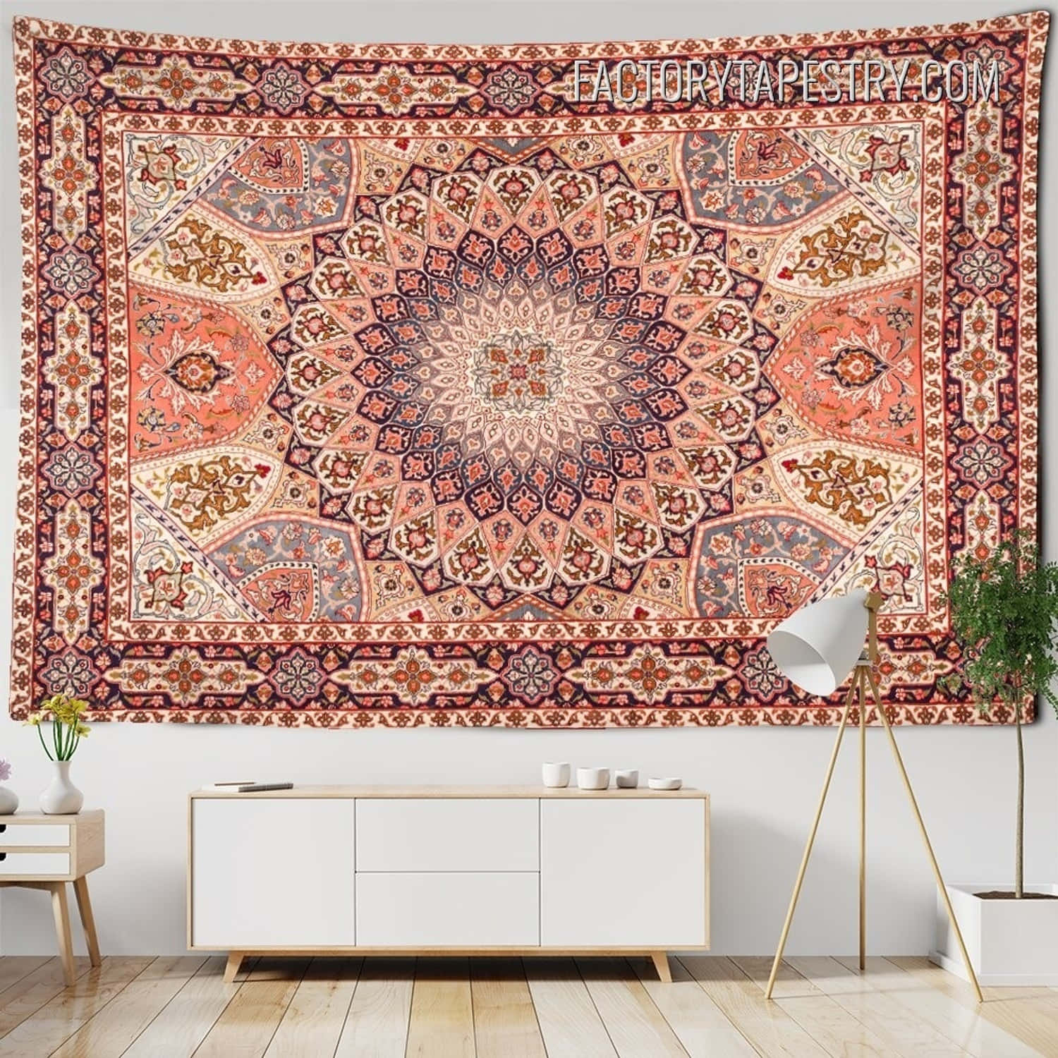 Traditional Persian Carpet Wall Hanging Wallpaper