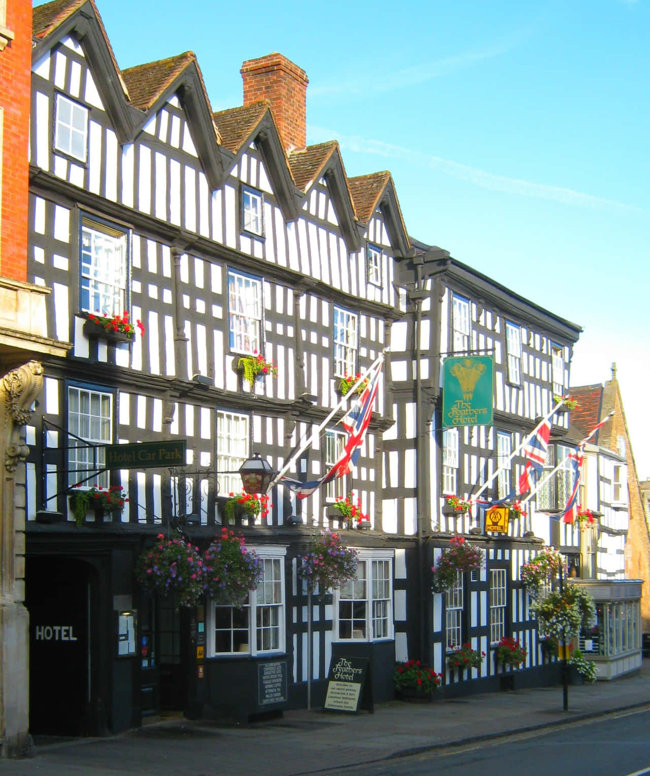 Traditional Tudor Style Hotel Hereford U K Wallpaper