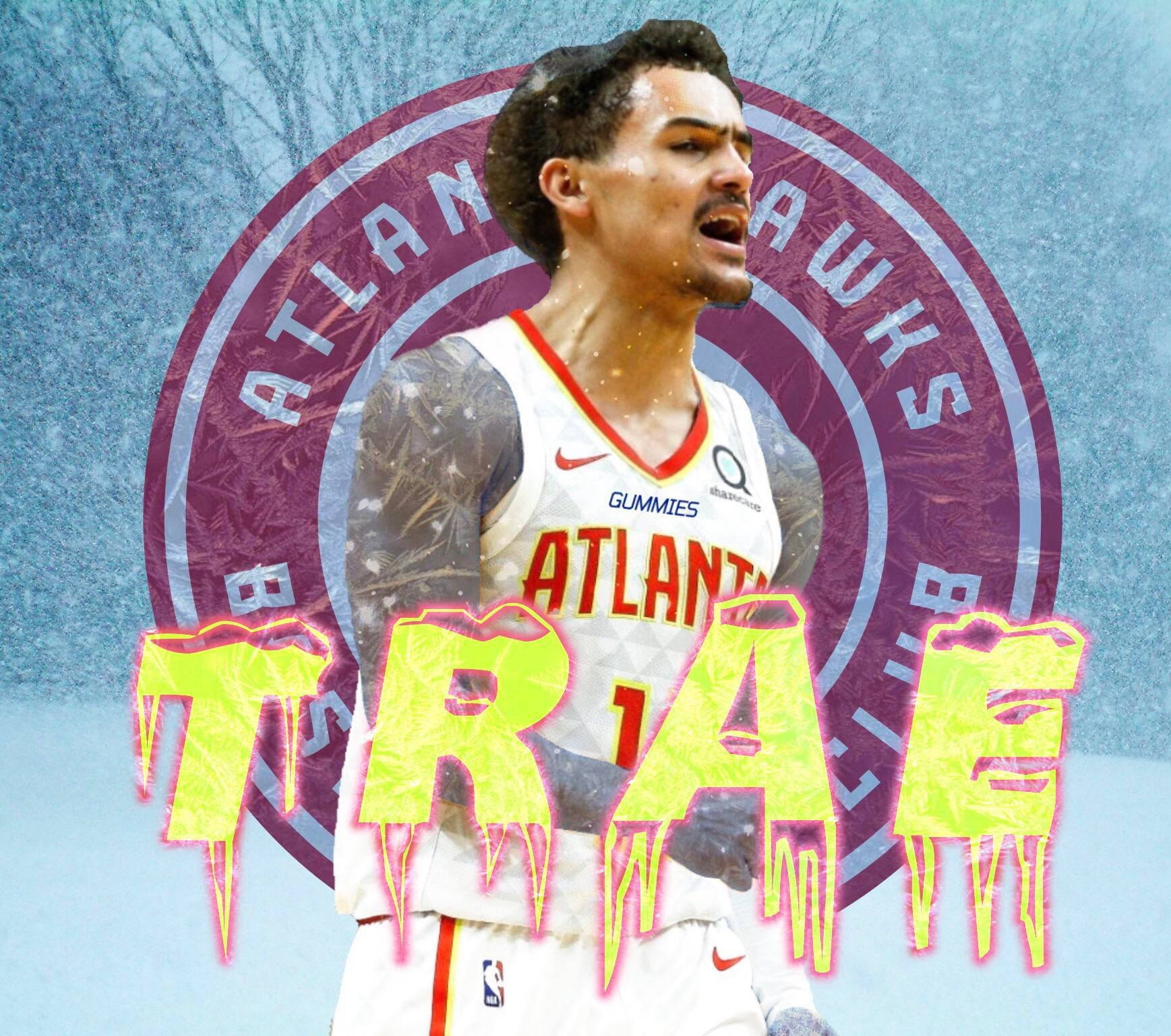 Trae Young Winter Fan Art Wallpaper