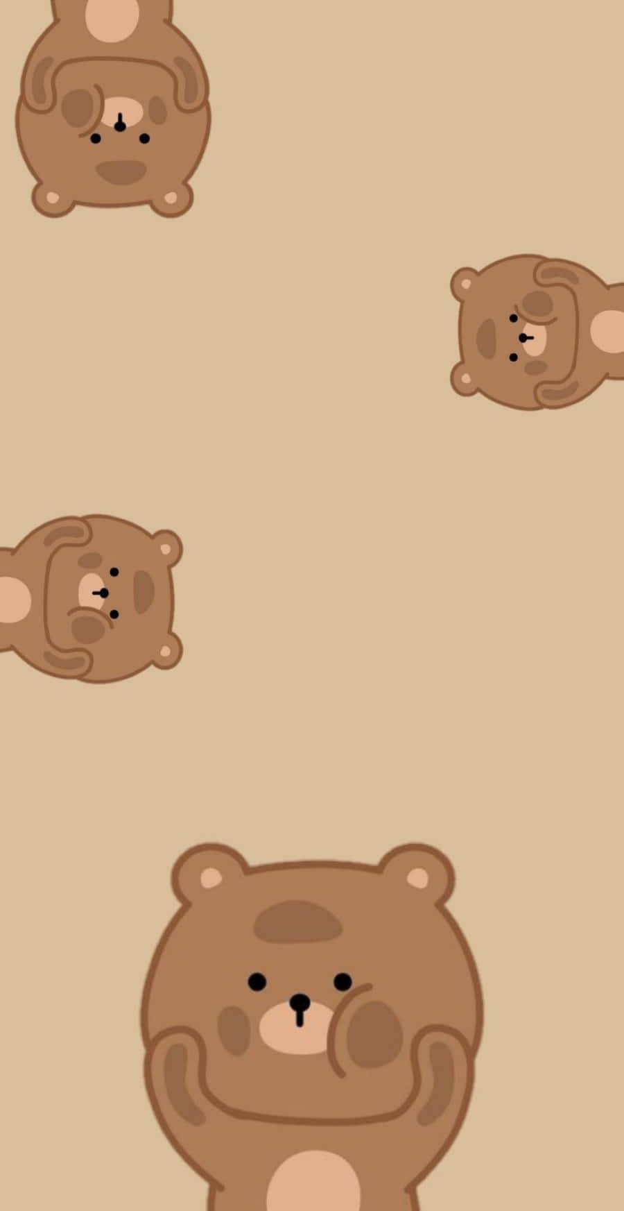 Tranquil Korean Beige Aesthetic Wallpaper