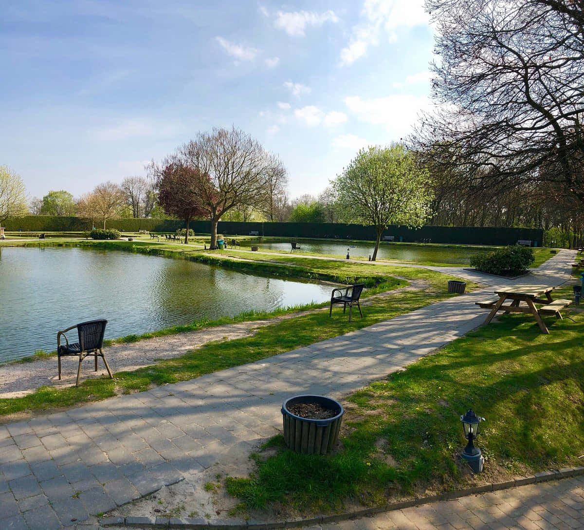 Tranquil Park Scene Venlo Netherlands Wallpaper