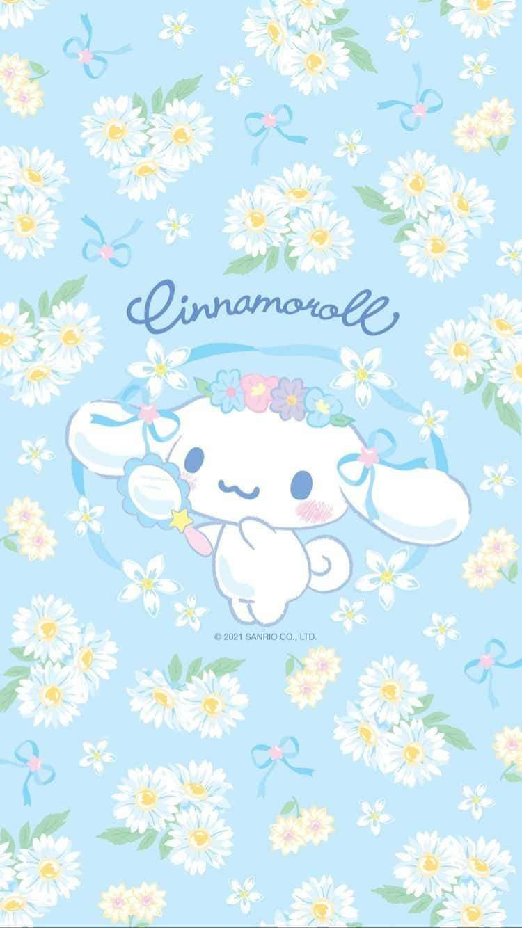 Transform Your Wallpapers With The Adorable Cinnamoroll Phone! Wallpaper