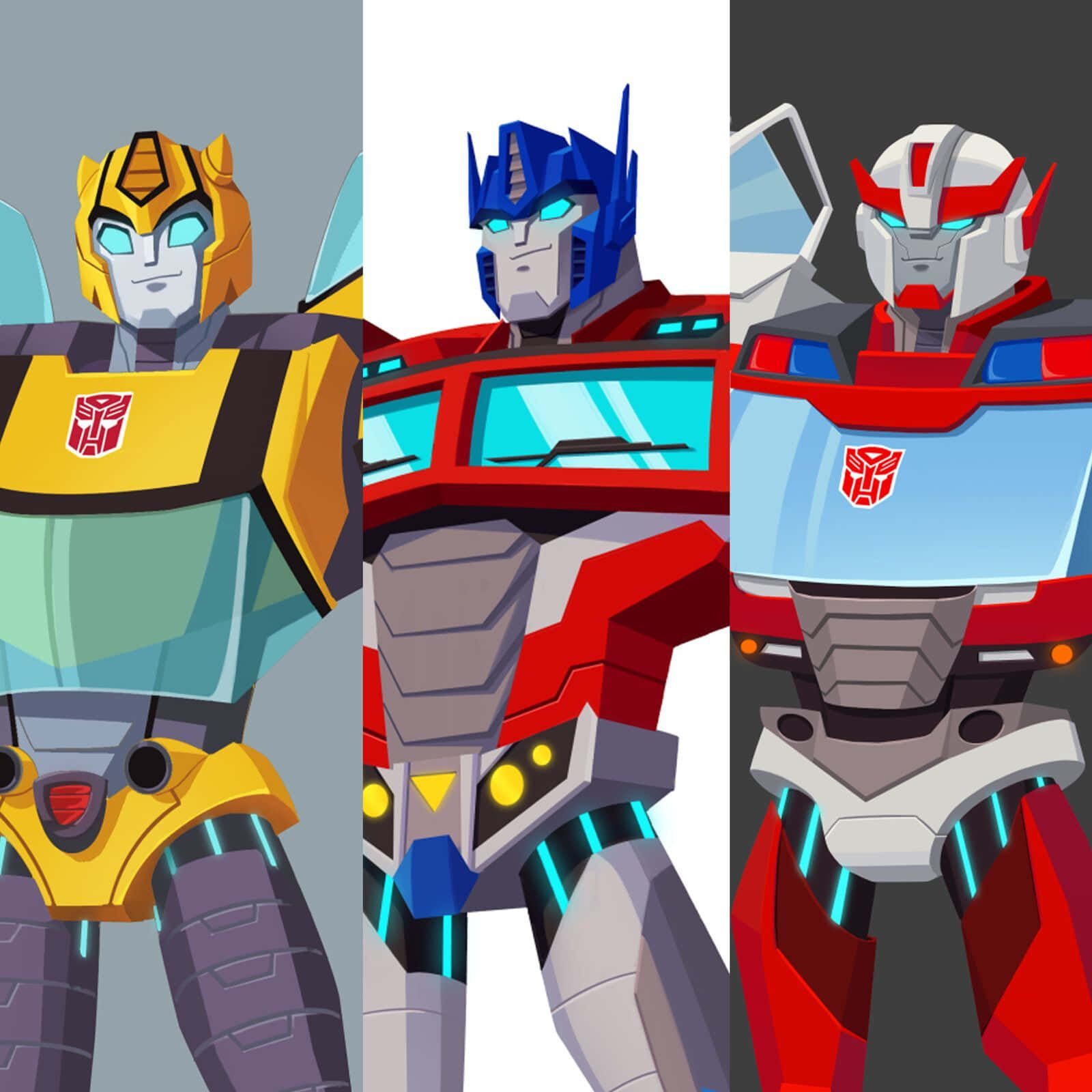 Transformers Cyberverse Side By Side Wallpaper