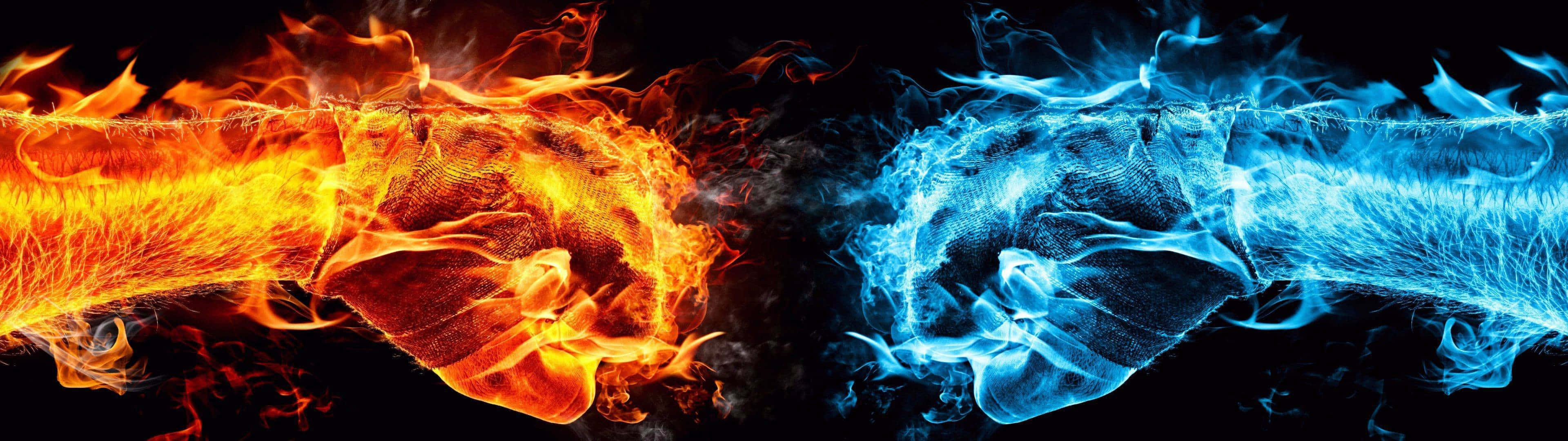 Transforming The World With The Power Of Fire And Water Wallpaper