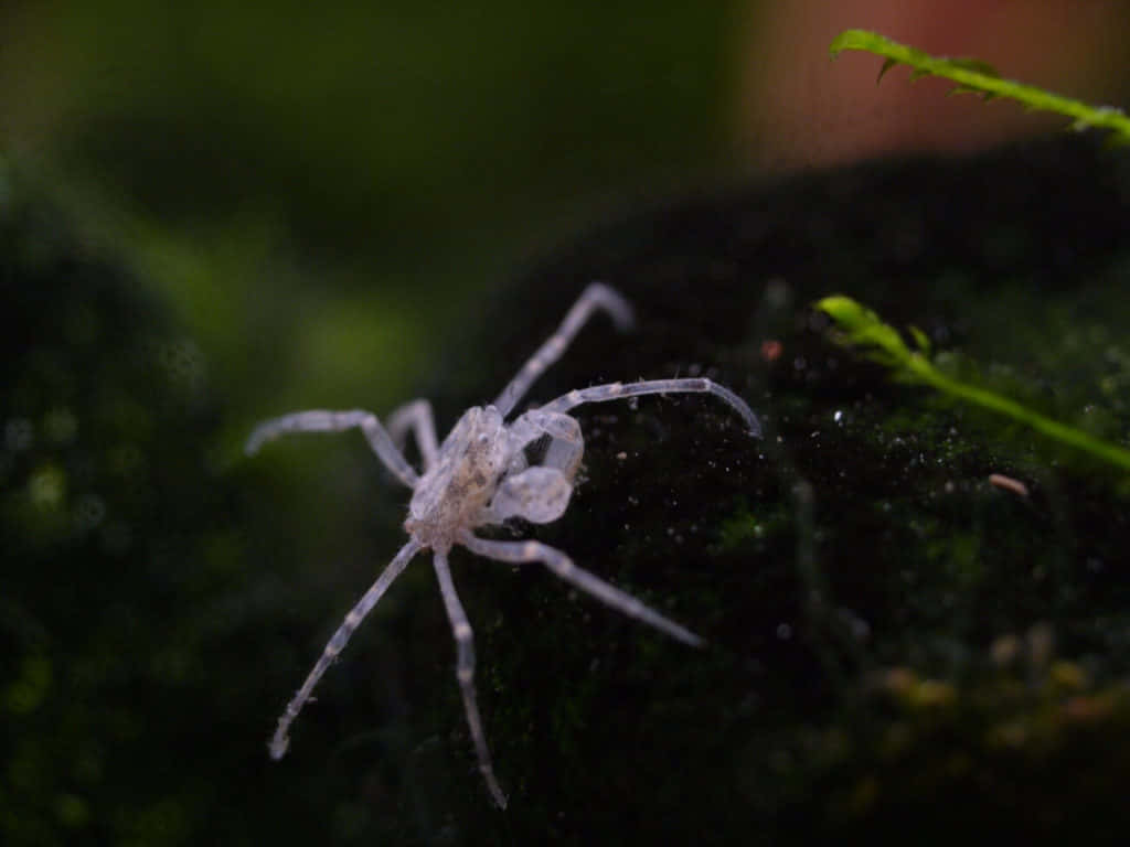 Translucent_ Spider_on_ Rock Wallpaper