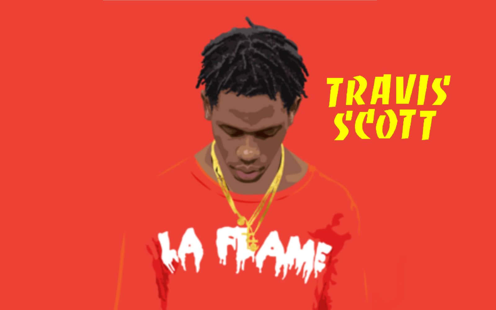 Travis Scott Soaring High As A Prime Rap Artist Wallpaper