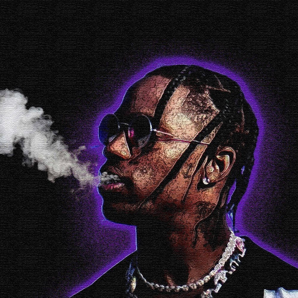 Travis Scott Stunning On Stage Wallpaper