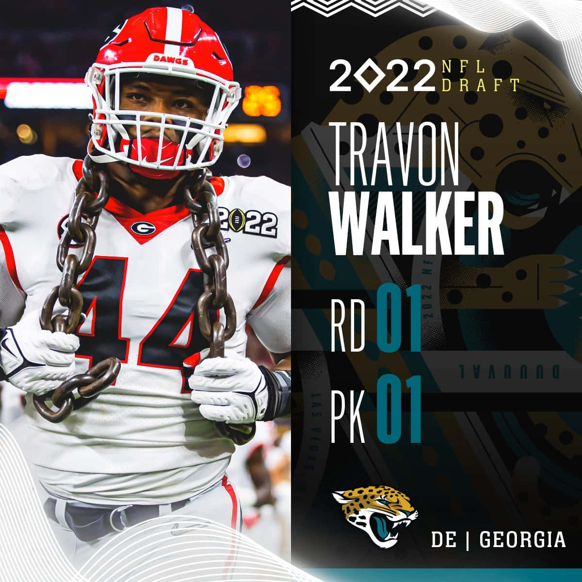 Travon Walker 2022 Nfl Draft Poster Wallpaper