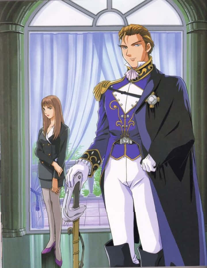 Treize Khushrenada In His Signature Uniform Wallpaper