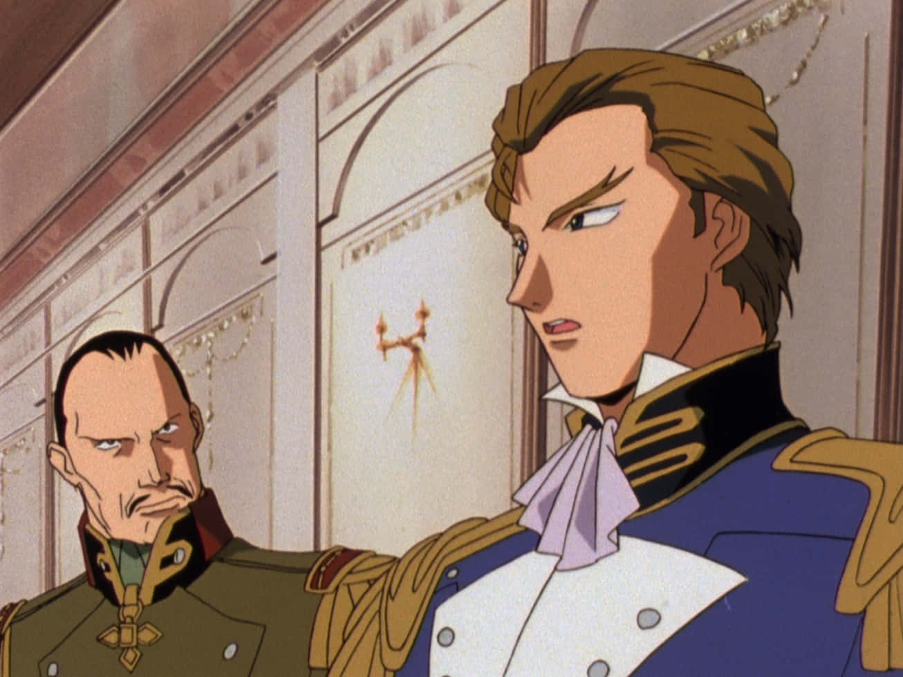 Treize Khushrenadaand Advisor Anime Scene Wallpaper