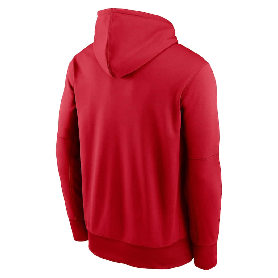 Trendy Red Hoodie Lifestyle Wallpaper