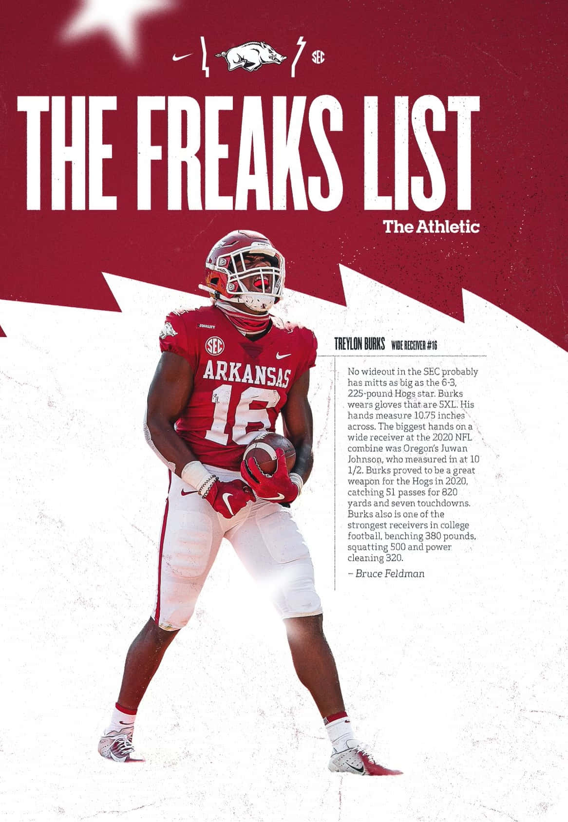 Treylon Burks Arkansas Football Freaks List Wallpaper