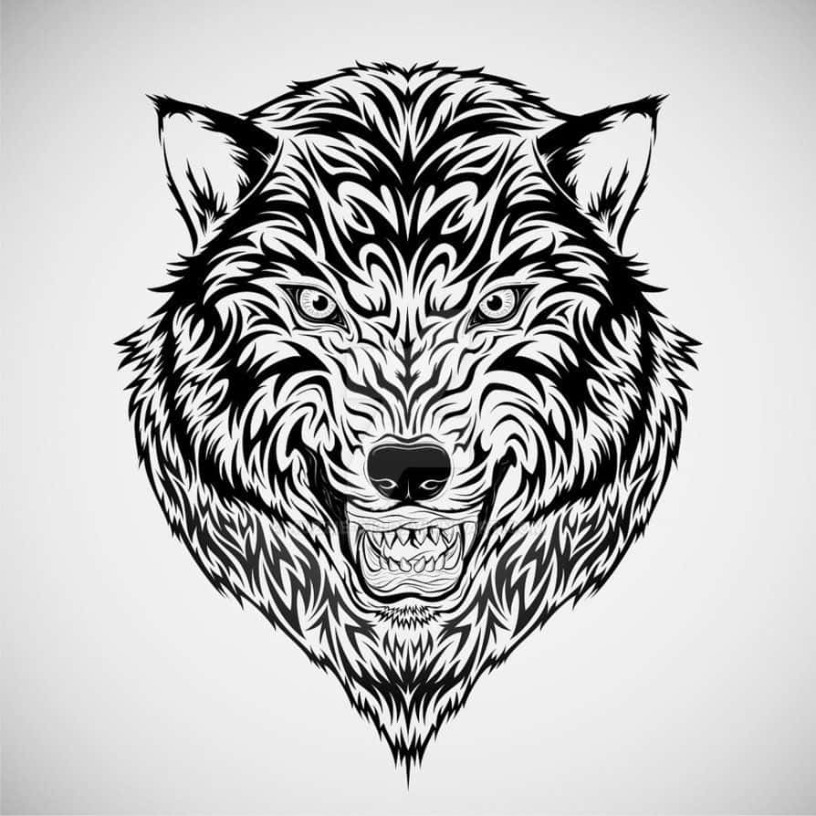 Tribal Wolf Spirit Wallpaper