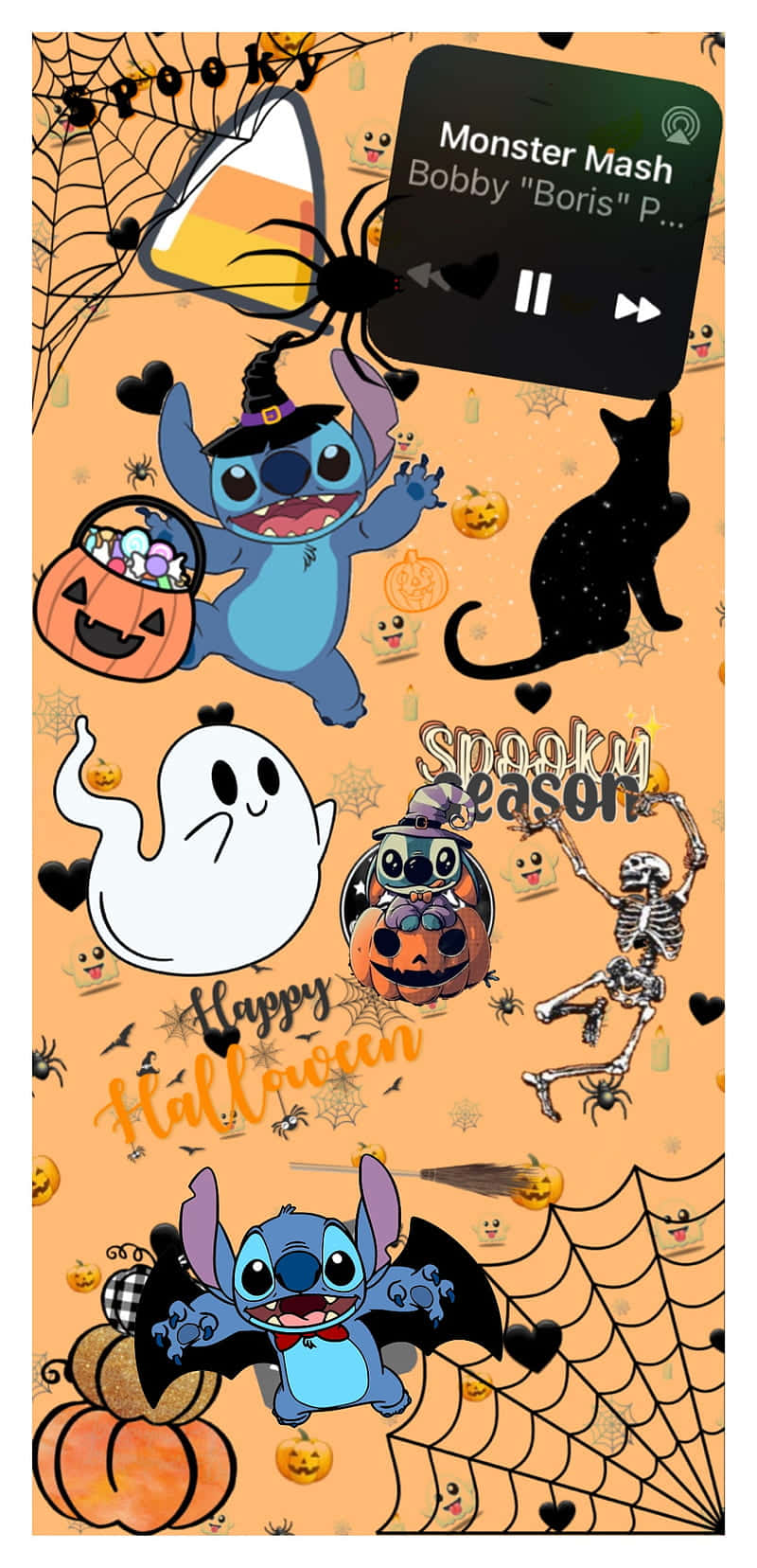 Trick Or Treat - Celebrating Halloween With Lilo And Stitch Wallpaper