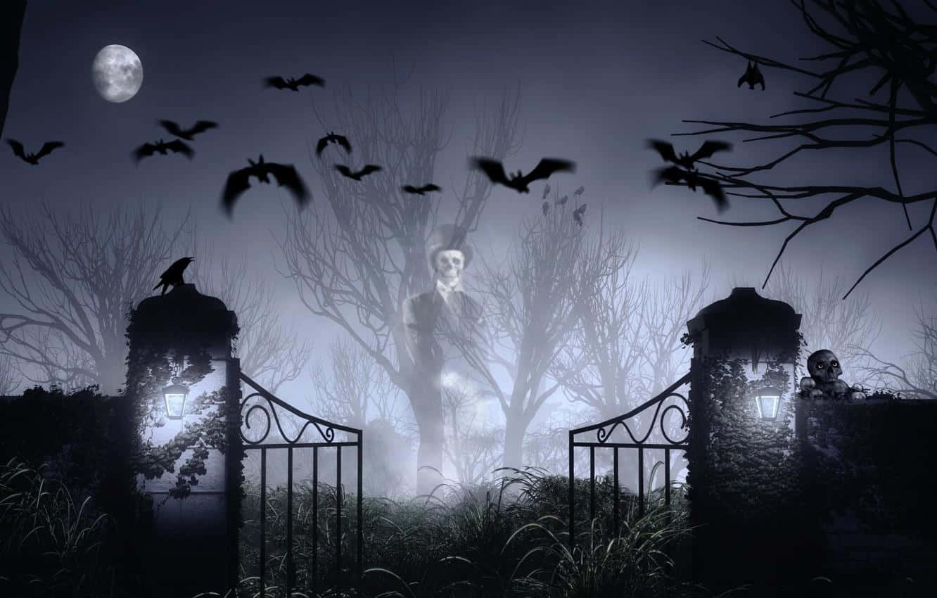 Trick Or Treat Through The Haunted Graveyard! Wallpaper