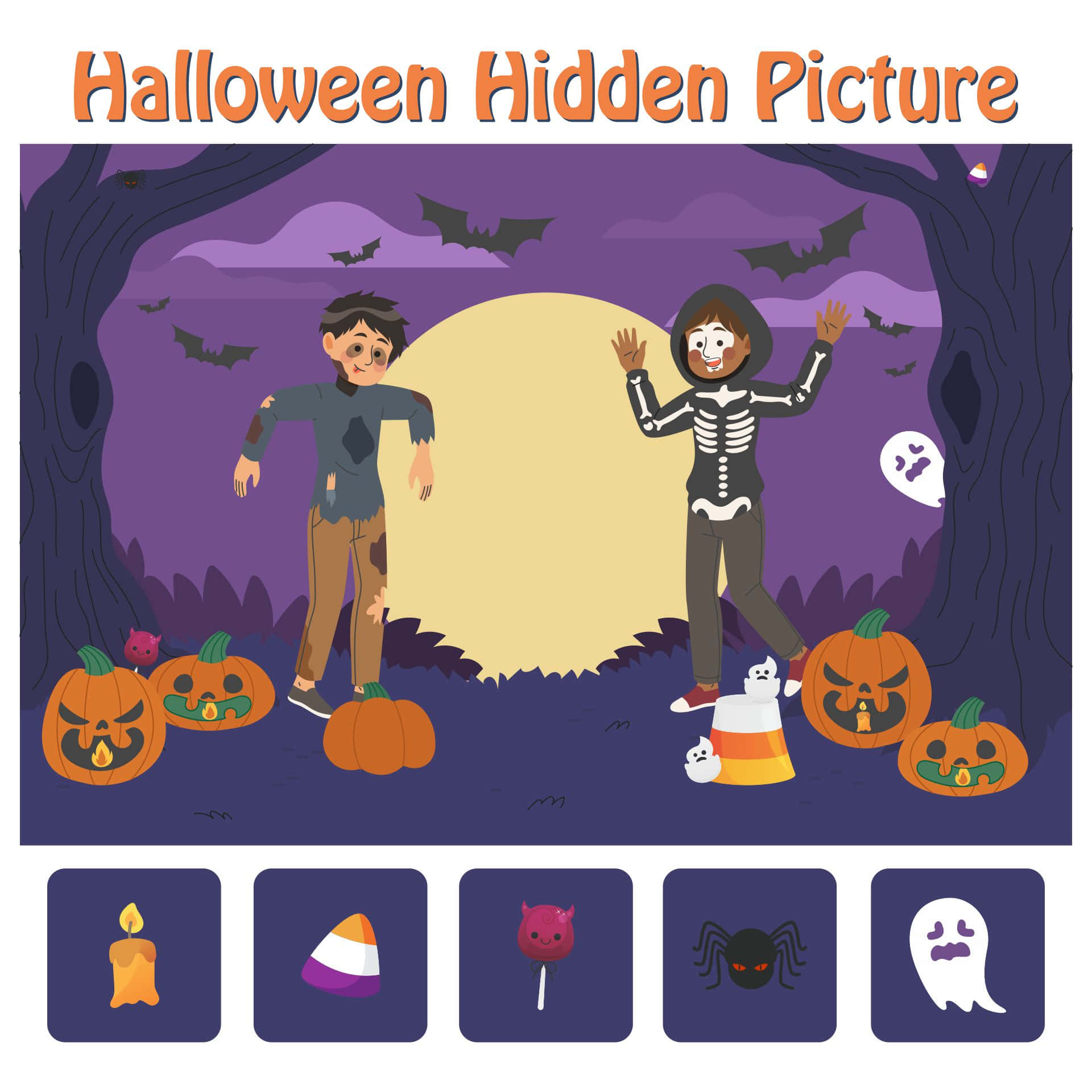 Trick Or Treating And Spooky Puzzles! Wallpaper