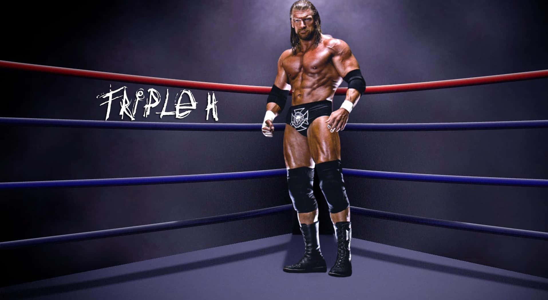 Triple H Across The Corner Of The Ring Wallpaper