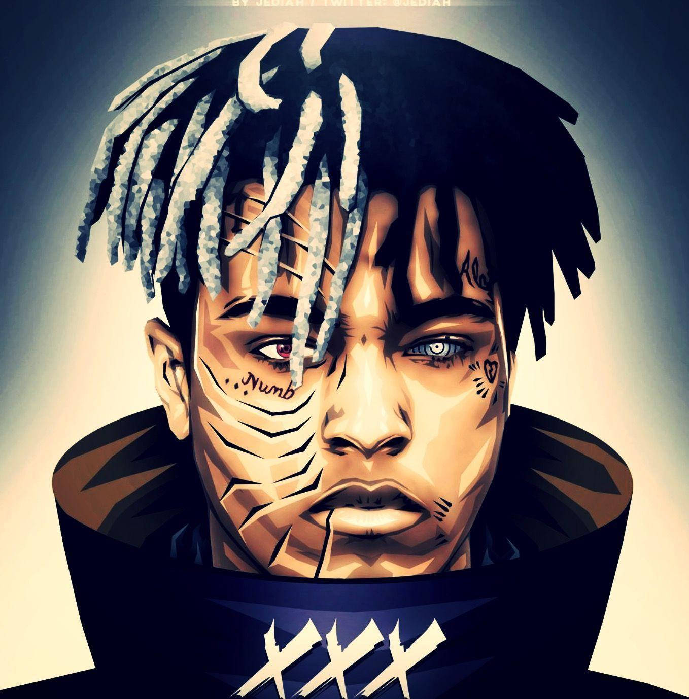 Triple X Xxxtentacion Cartoon Wallpaper