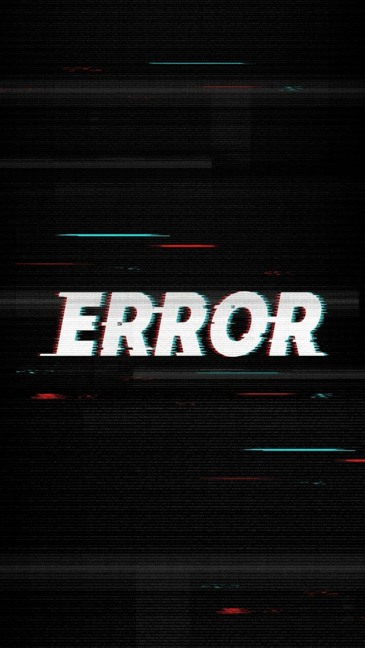 Trippy Dark Glitchy Error Screen Wallpaper