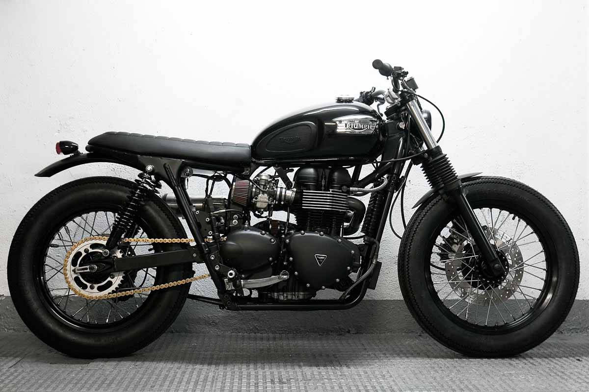 Triumph Bonneville 2007 Black Wallpaper