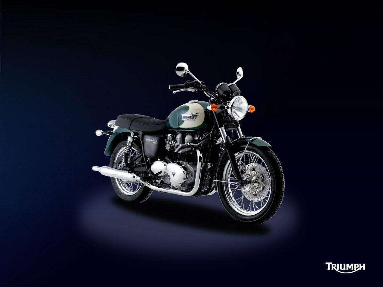 Triumph Bonneville 2010 Green T100 Wallpaper