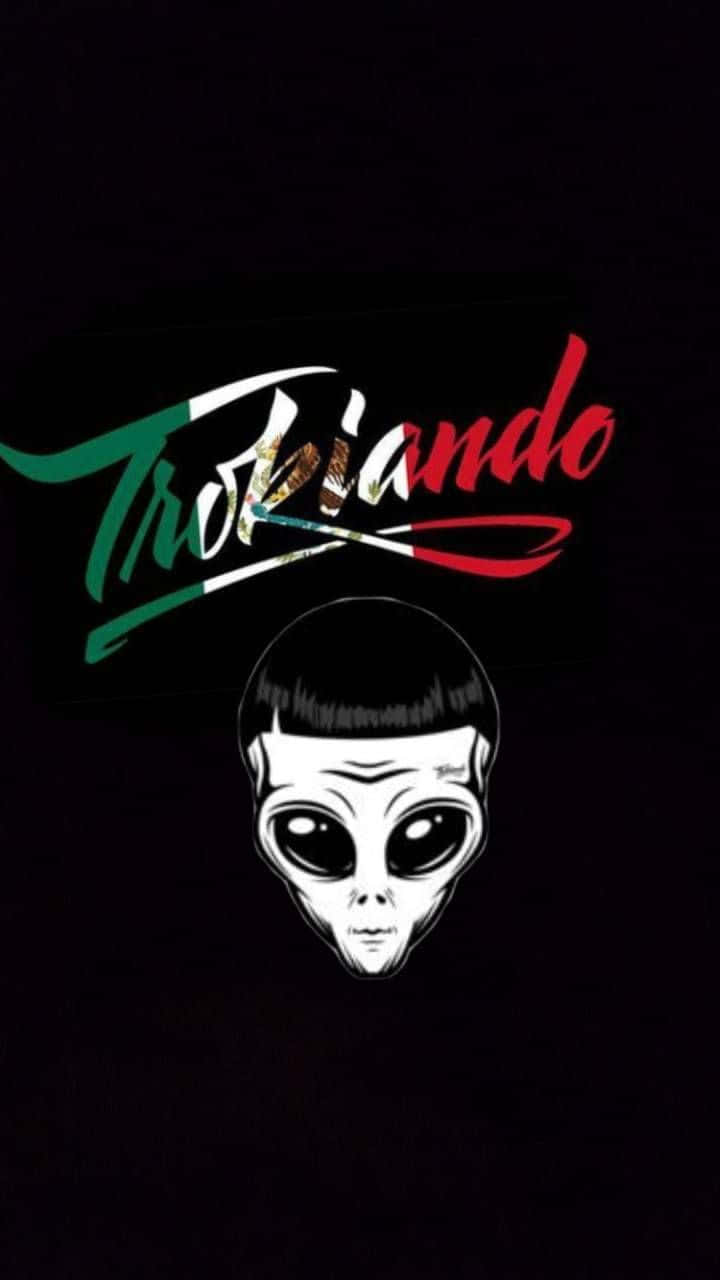 Trokiando Alien Graphic Design Wallpaper