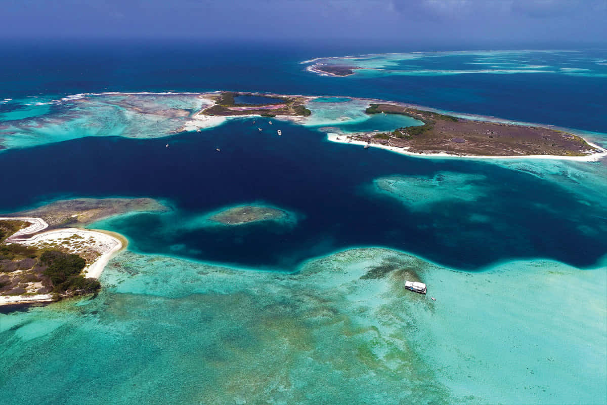 Tropical_ Archipelago_ Aerial_ View Wallpaper