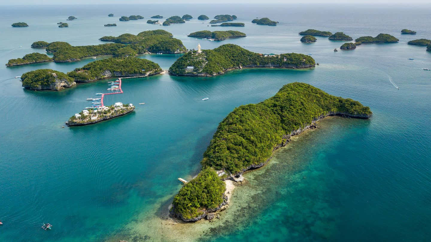 Tropical_ Archipelago_ Aerial_ View Wallpaper