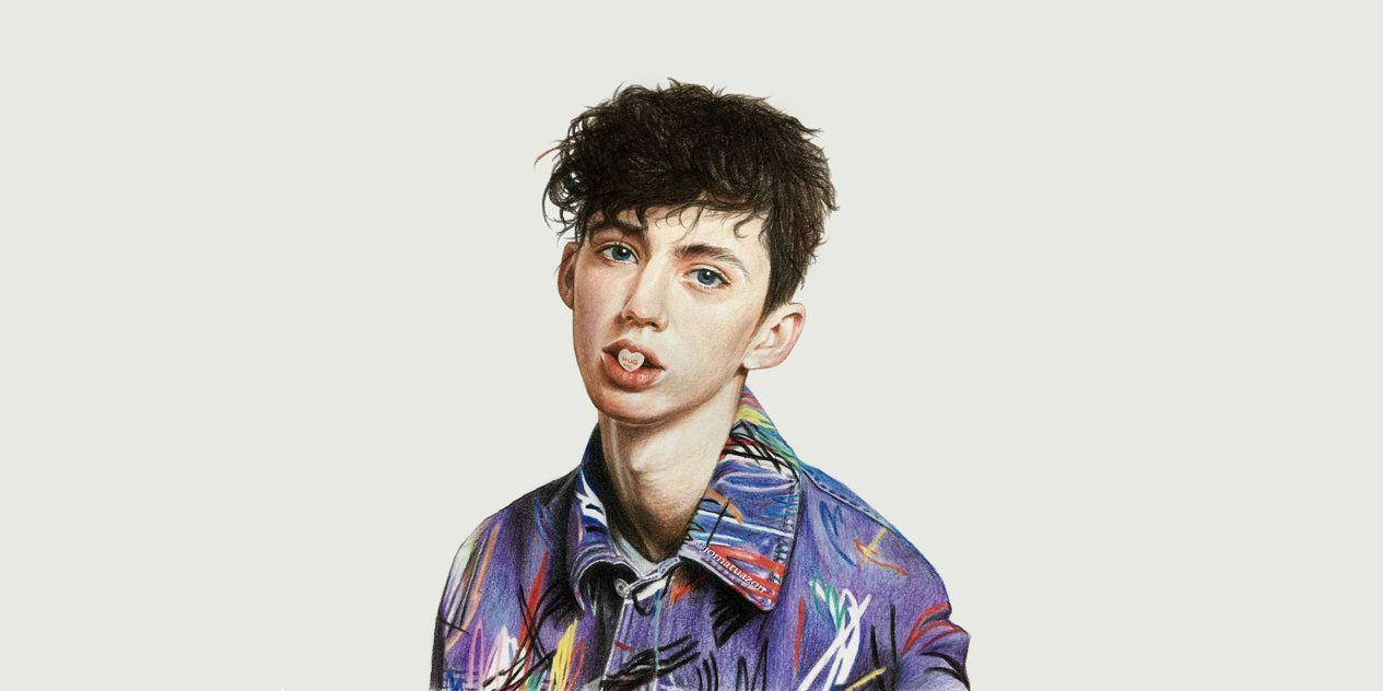 Troye Sivan Happy Pills Fan Art Wallpaper