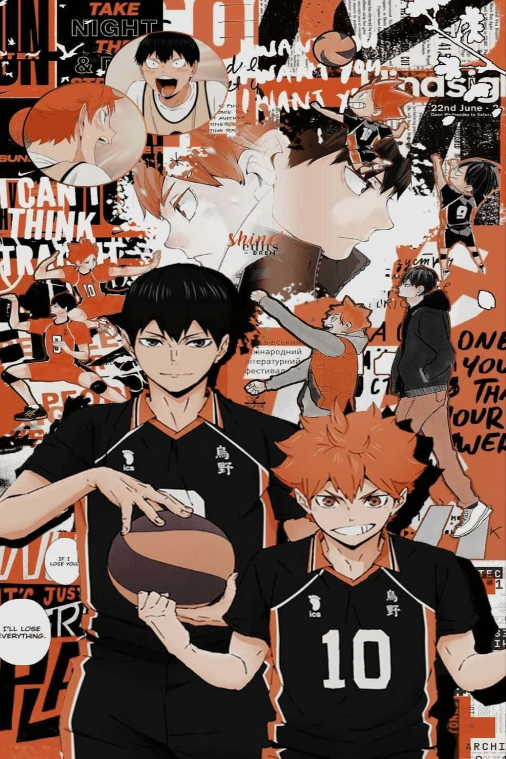 Truer Words Have Never Been Spoken For Haikyuu Anime Fans—“iphone's The Way To Go!” Wallpaper