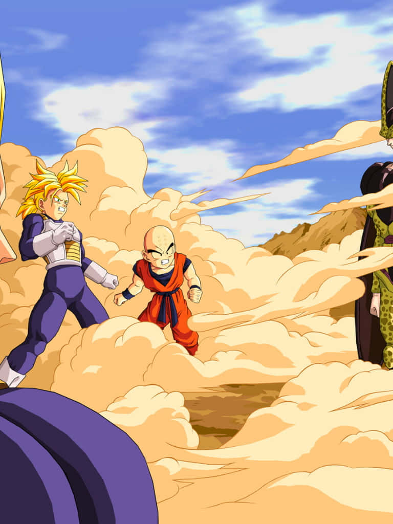 Trunks Ready To Take On Cell In Dragon Ball Z Kai Wallpaper