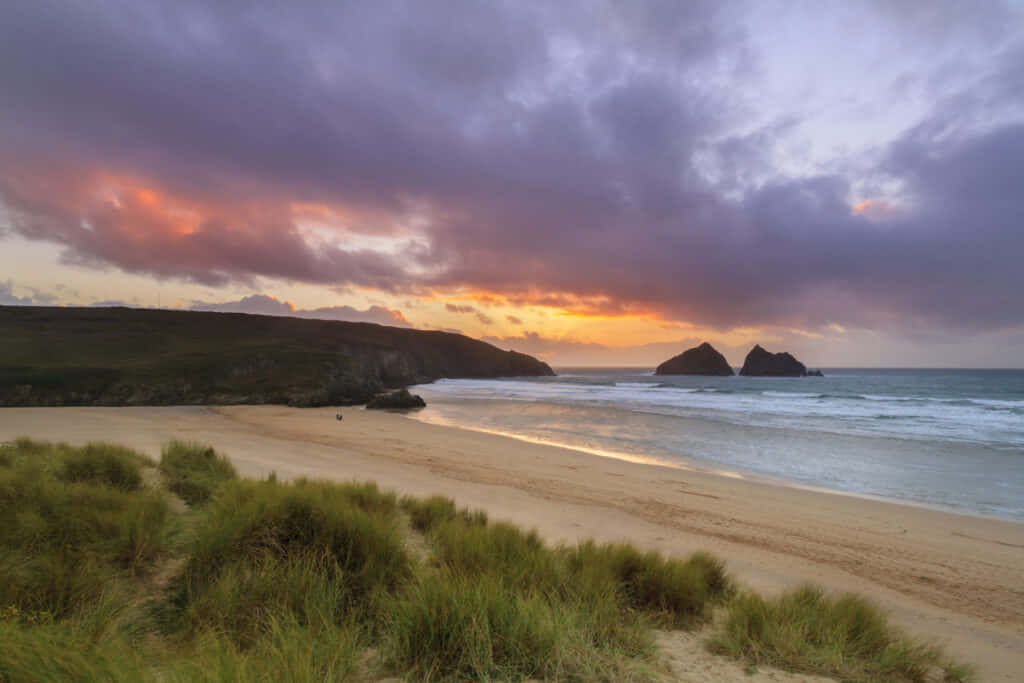 Truro Sunset Beachscape Wallpaper