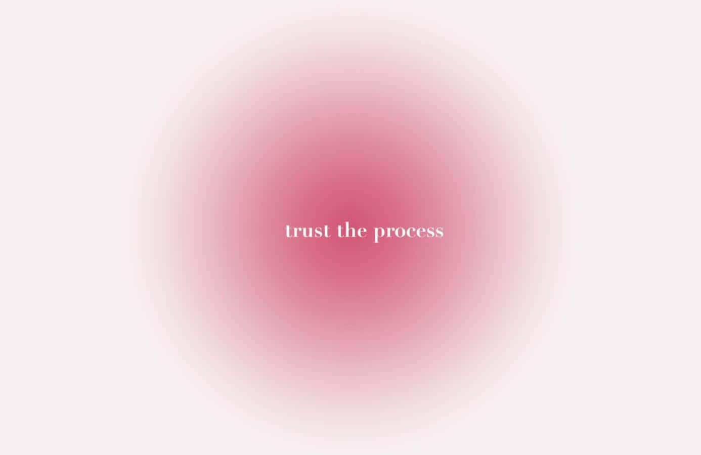 Trust The Process Inspirational Quote Wallpaper