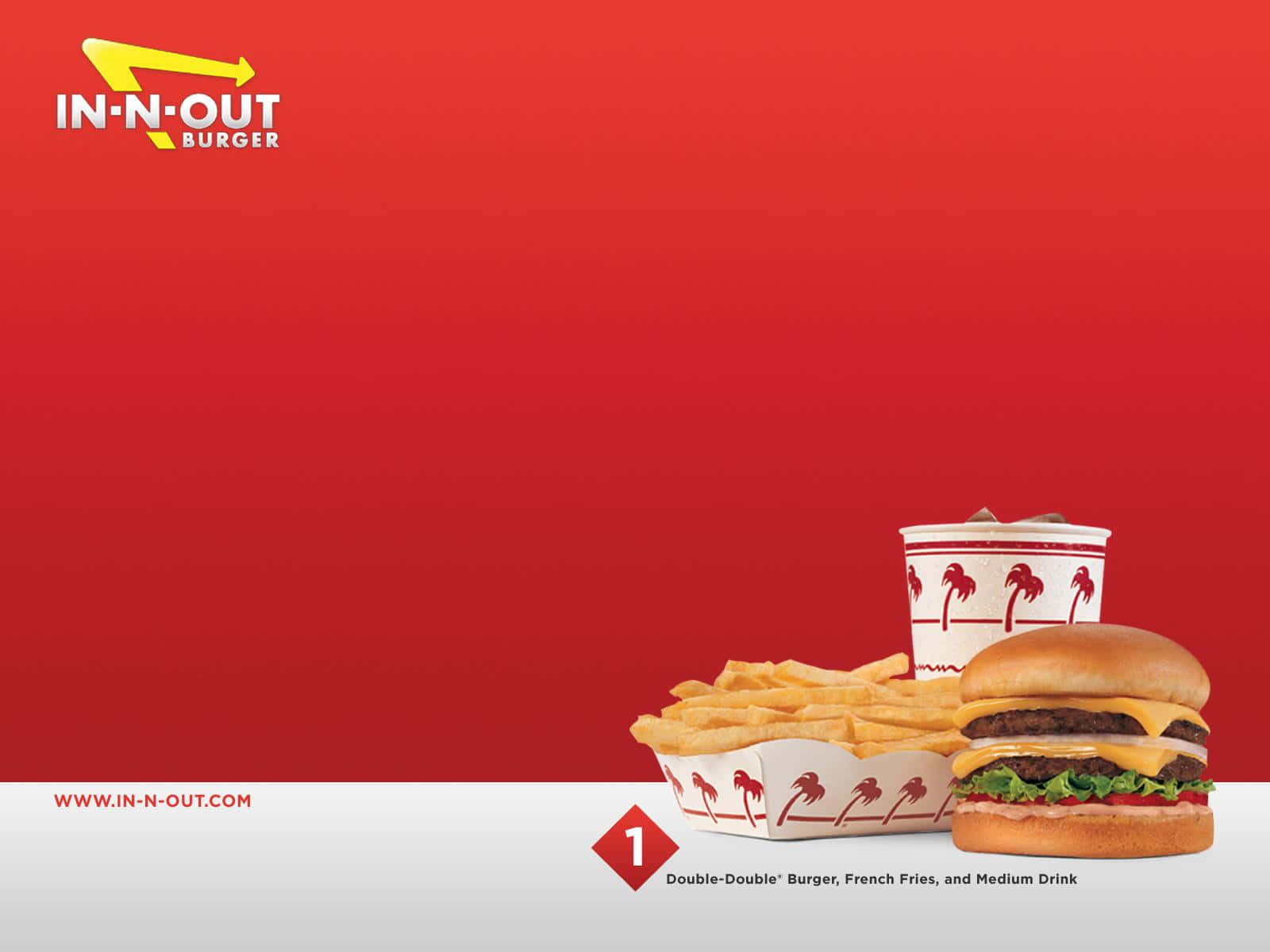 Try In-n-out's Delightful Burgers Today Wallpaper