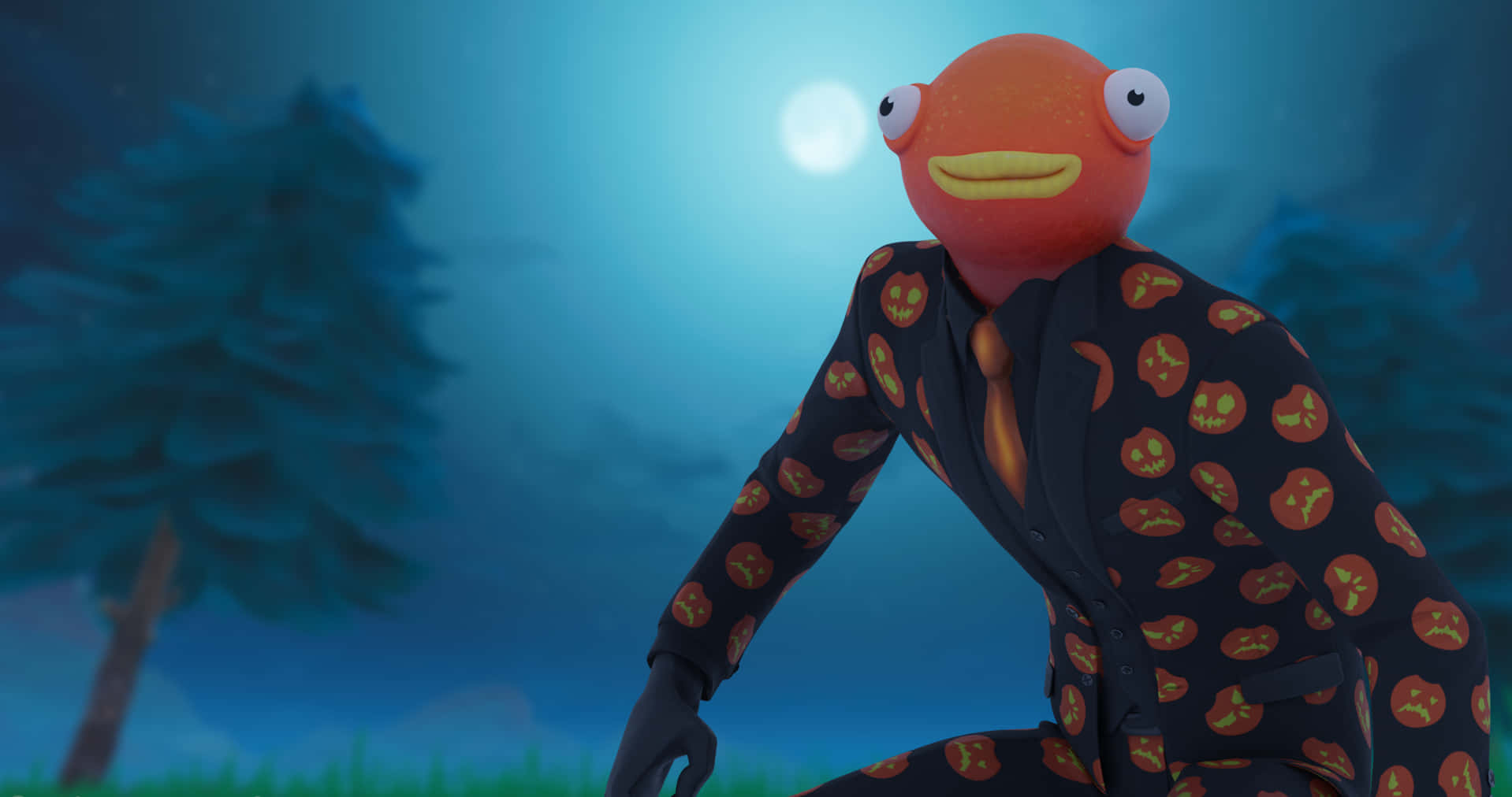 Try Out The Cool New Fishstick Character In The Fun And Popular Fortnite Game! Wallpaper