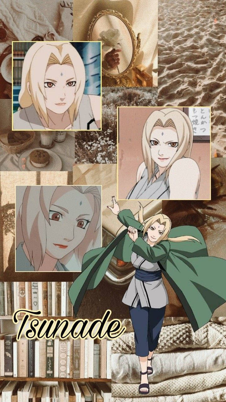 Tsunade Aesthetic Collage Wallpaper