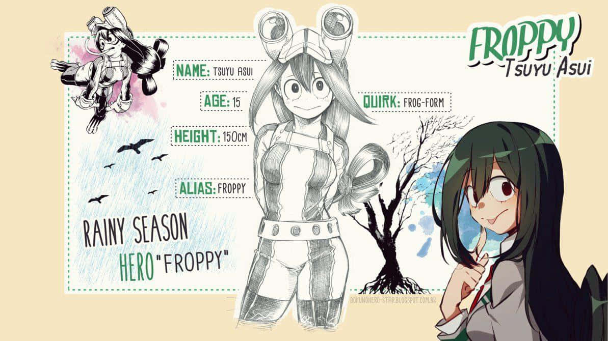 Tsuyu Asui, An Amazingly Gifted Hero Wallpaper